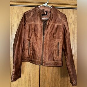 Faux leather jacket
